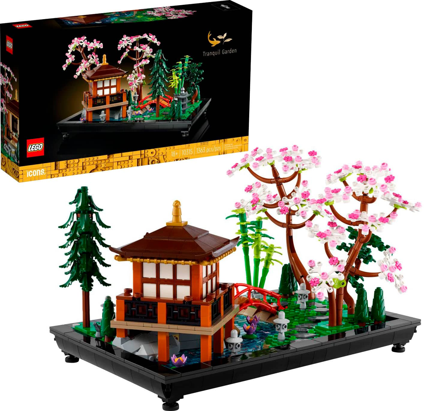 LEGO Icons Tranquil Garden Adult Building Kit 10315 6426500 Best Buy