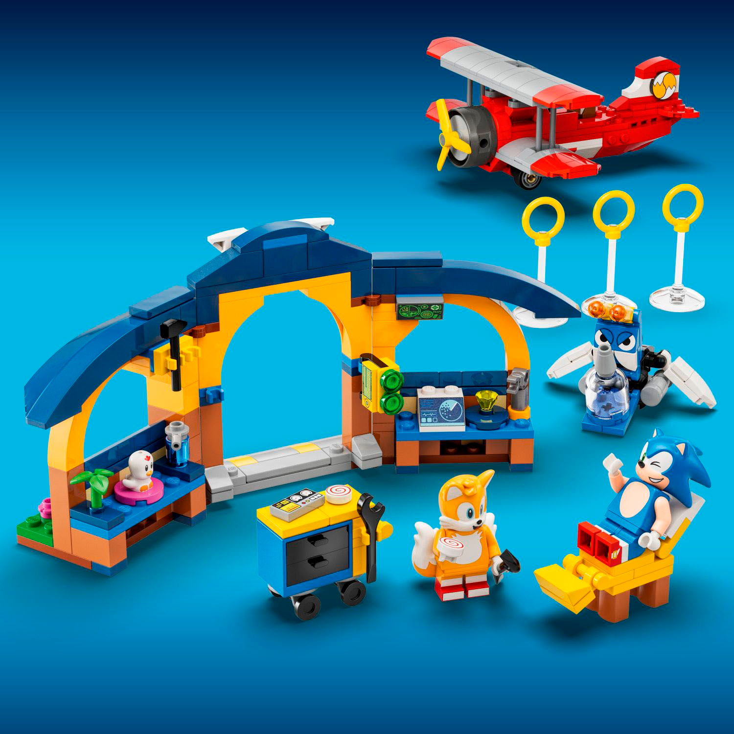 LEGO Sonic Taller y Avión Tornado de Tails 76991