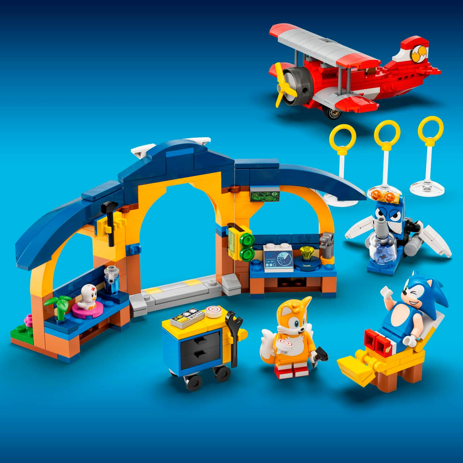 LEGO® Sonic the Hedgehog™ 76991 A Oficina de Tails e o Avião Tornado