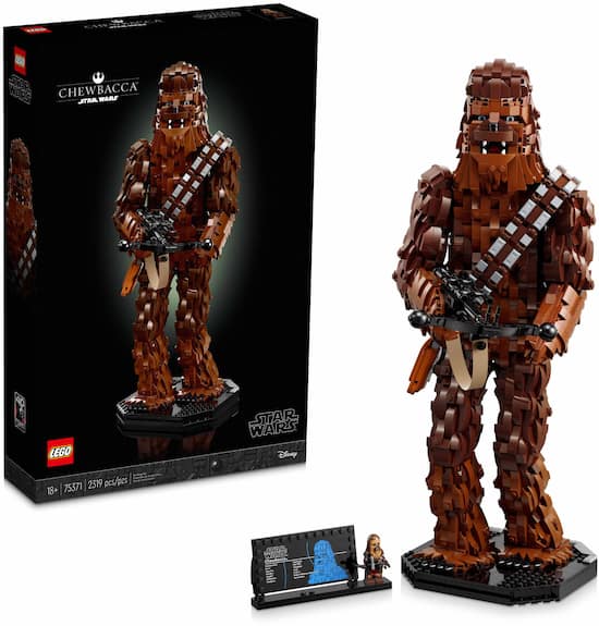 LEGO Star Wars Chewbacca Figure Building Set for Adults 75371