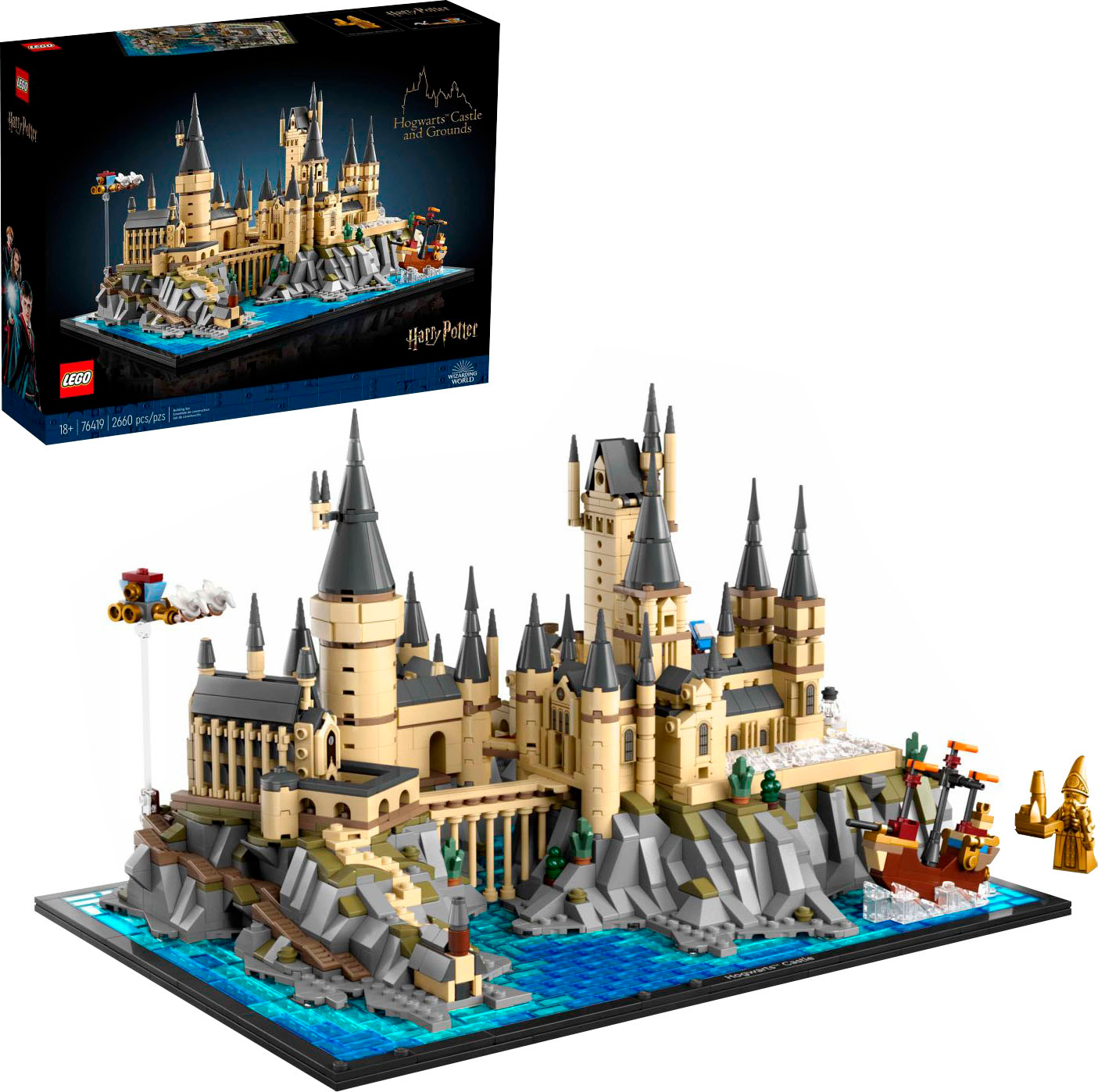 Photo 1 of Harry Potter Hogwarts Castle and Grounds Wizarding Building Set 76419