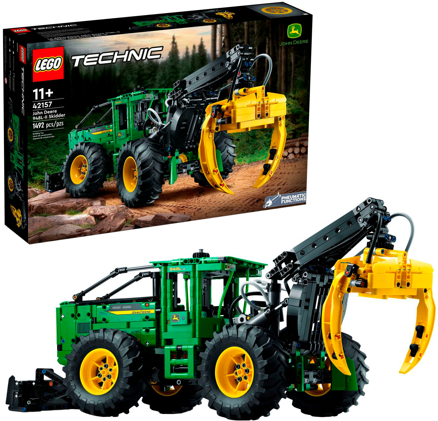 Lego 42157 Technic John Deere 948l Ii Skidder