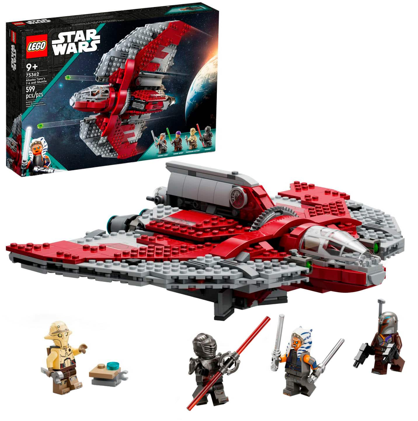 LEGO Star Wars Ahsoka Tano s T 6 Jedi Shuttle Building Toy Set 75362 6427704 Best Buy