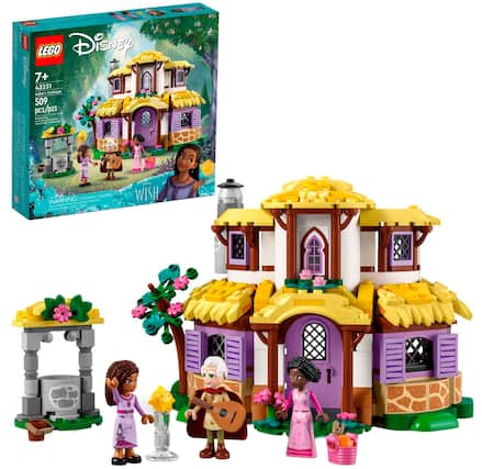 Front. LEGO - Disney Asha’s Cottage Princess Building Toy Set 43231.