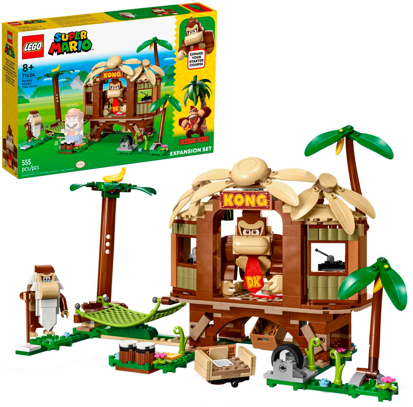 LEGO Super Mario Donkey Kong’s Tree House Expansion Set 71424 6425898 -  Best Buy