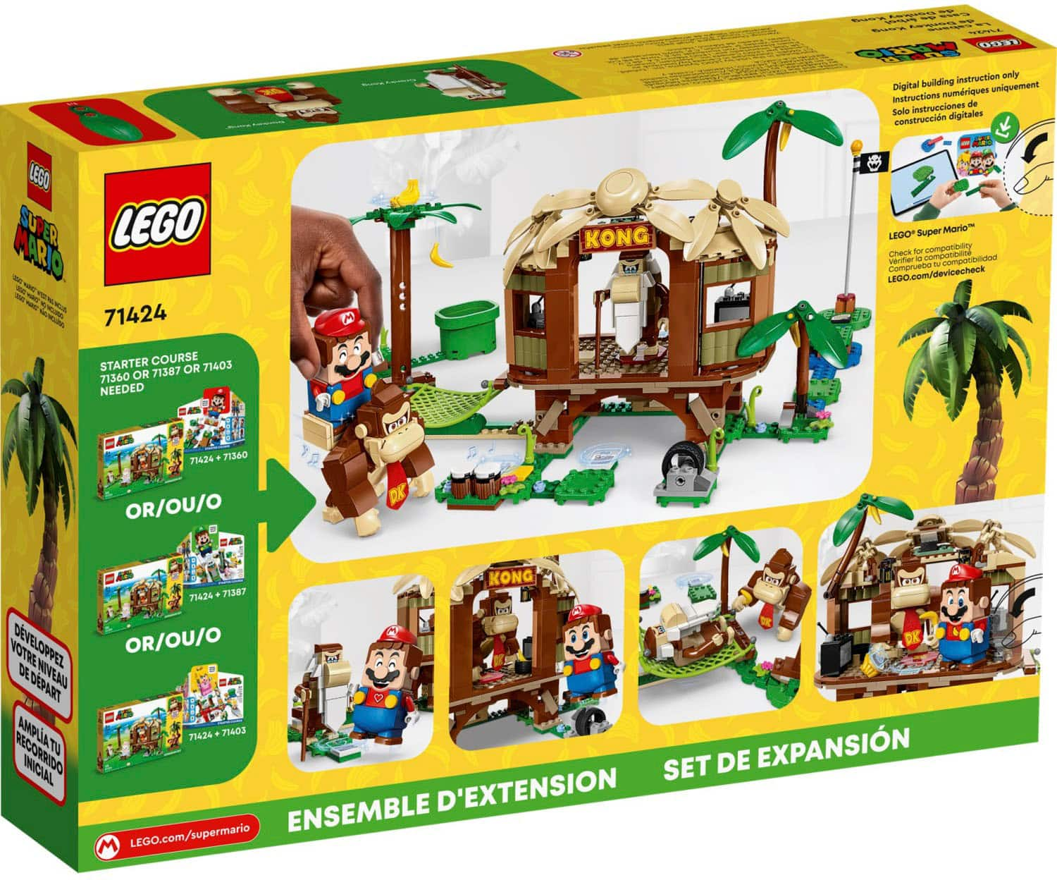 LEGO Super Mario Donkey Kong’s Tree House Expansion Set 71424 6425898 -  Best Buy