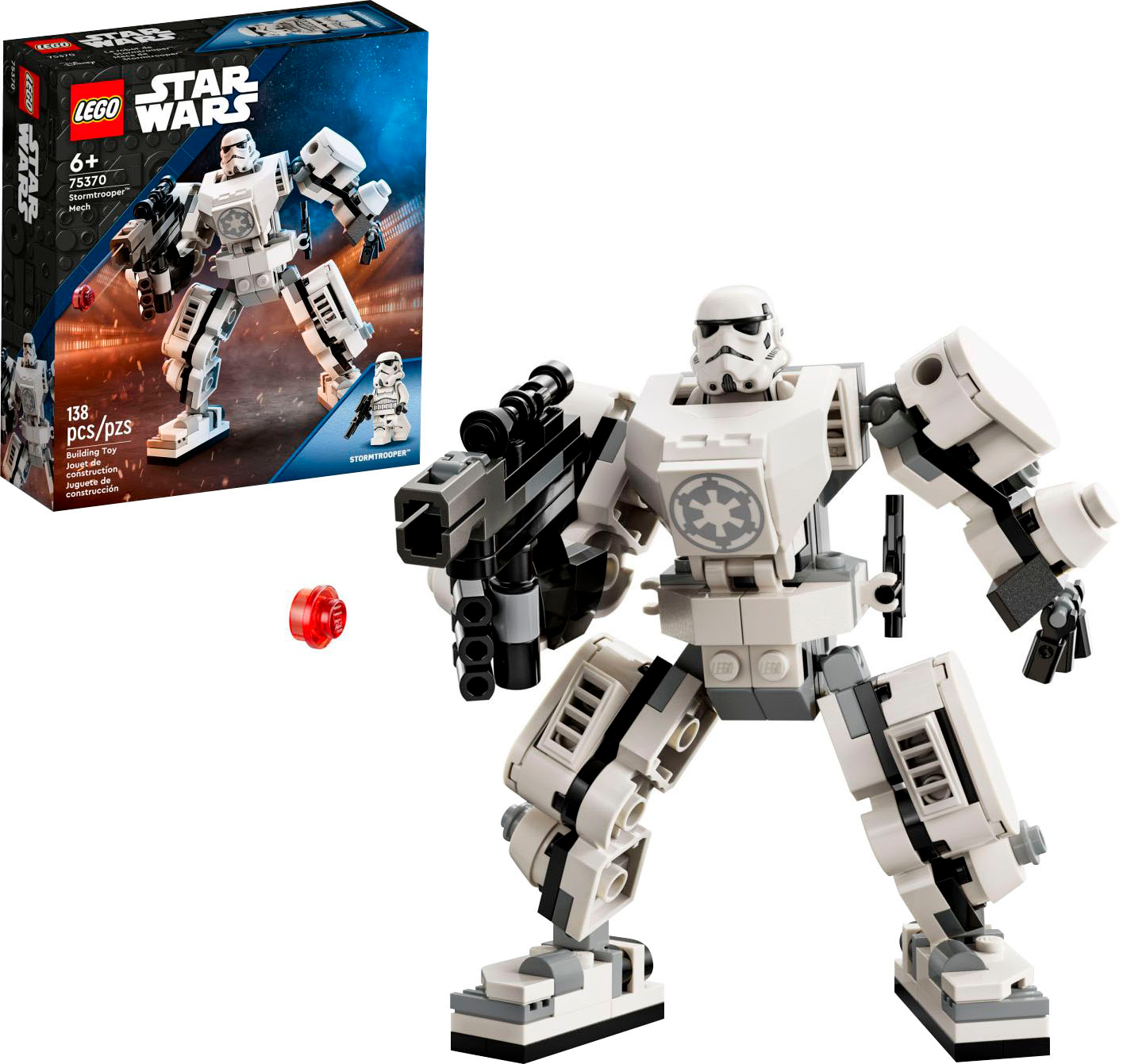 LEGO Star Wars Darth Vader Mech 75368 Buildable Star Wars Action Figure,  This Collectible Star Wars Toy for Kids Ages 6 and Up Features an Opening