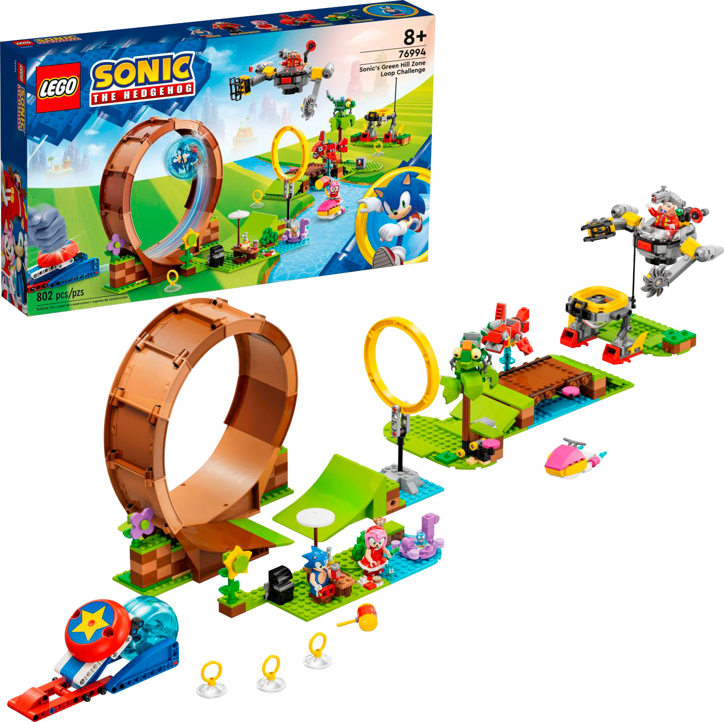 LEGO Sonic the Hedgehog Sonic’s Green Hill Zone Loop Challenge Playset  76994 6427606 - Best Buy