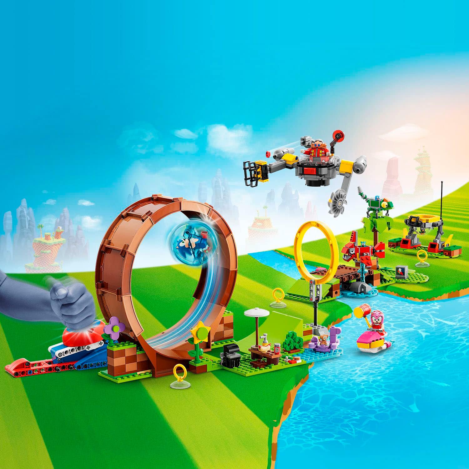 LEGO® 76994 Sonic's Green Hill Zone Loop Challenge – Monkey Fish Toys