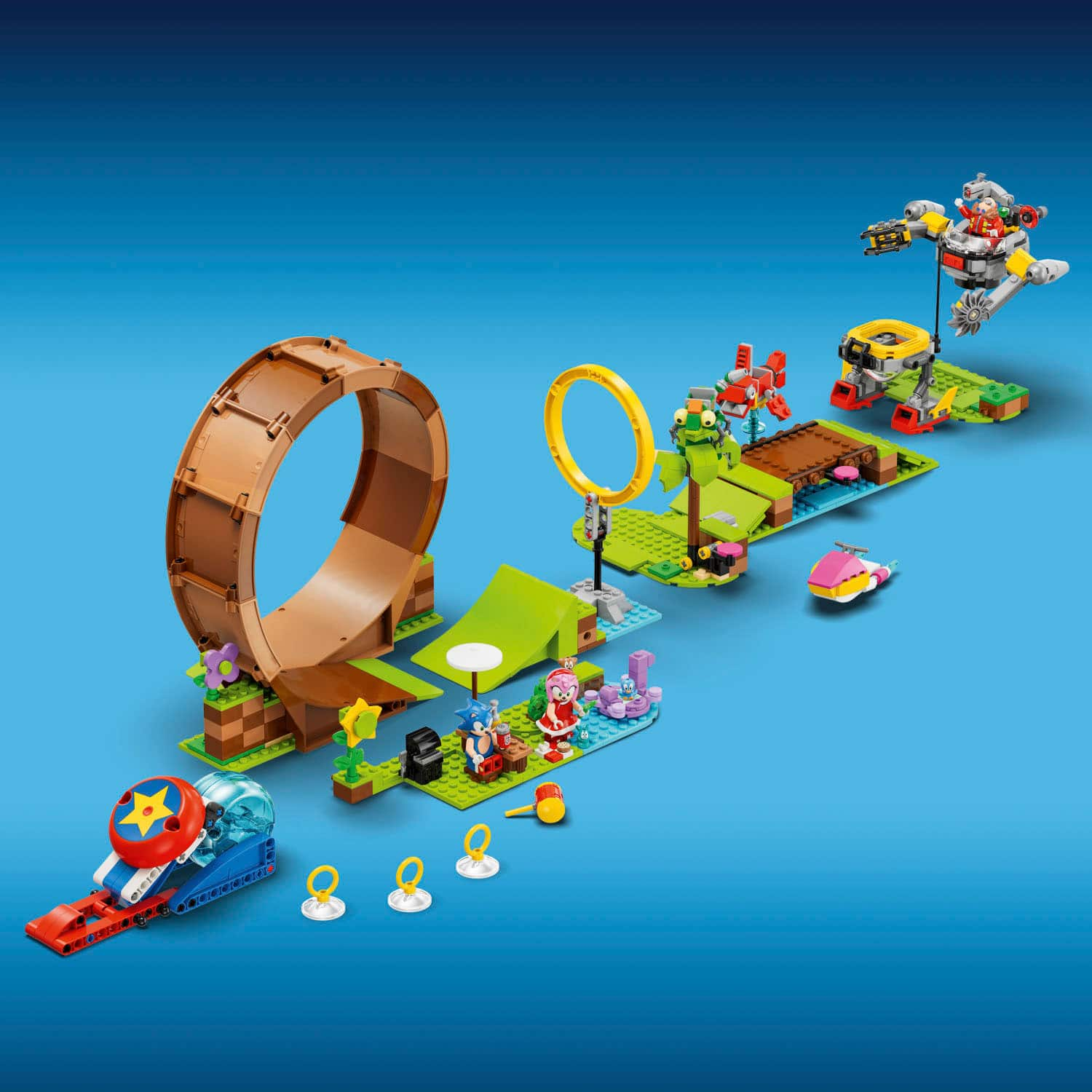 Sonic The Hedgehog Green Hill Zone Playset with Sonic Figure