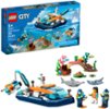 LEGO - City Explorer Diving Boat Ocean Building Toy Set Play 60377