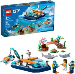LEGO - City Explorer Diving Boat Ocean Building Toy Set Play 60377 - Front_Zoom
