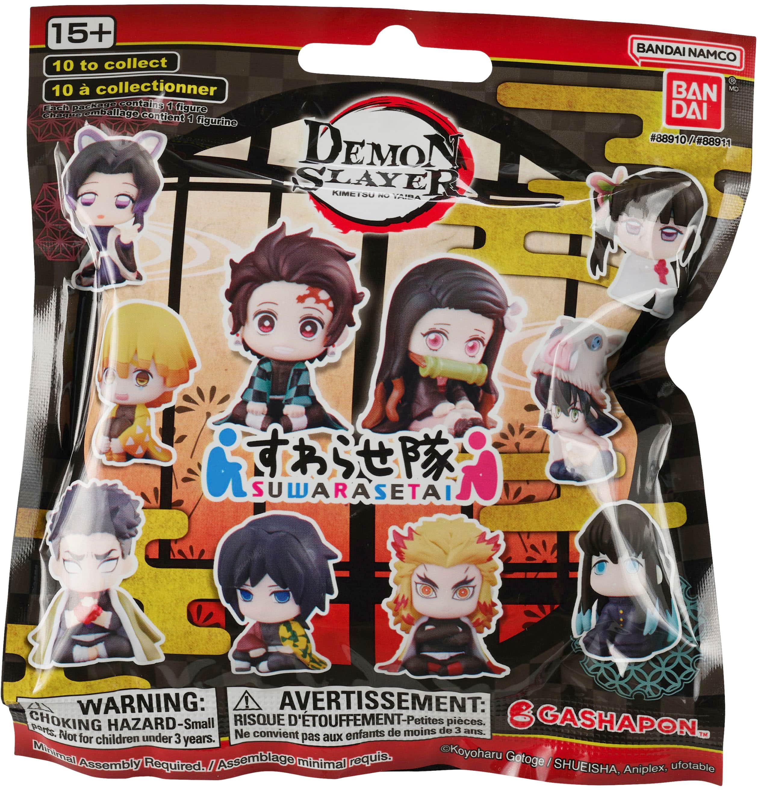 Bandai - Demon Slayer Gashapon Suwarasetai Mini Figures - Front_Zoom