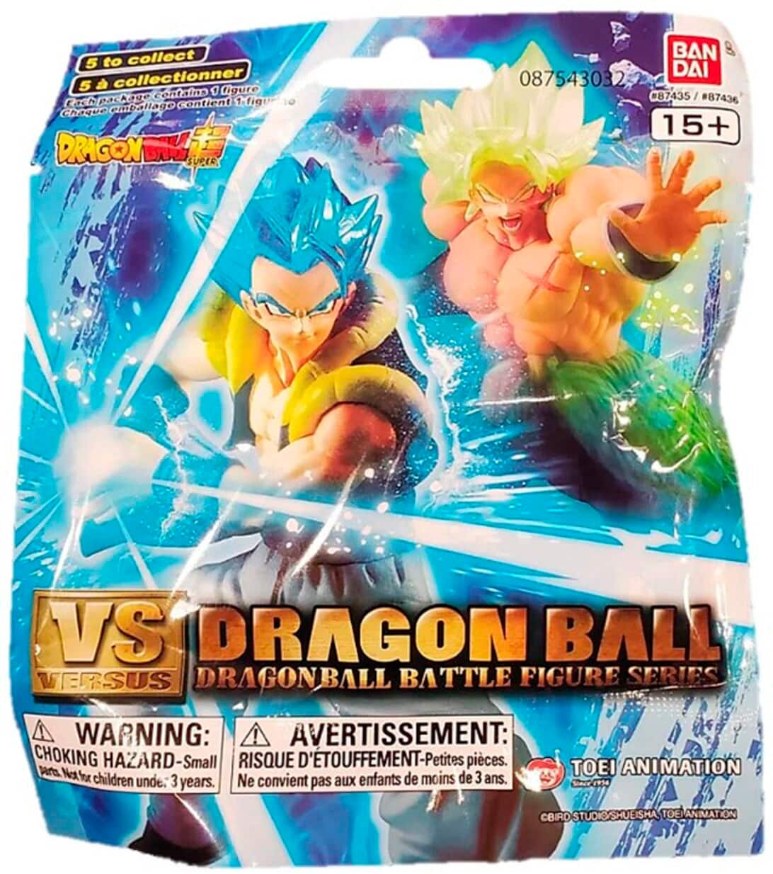 Dragon Ball Super Stars Broly Action Figure Set, 3 Pieces 