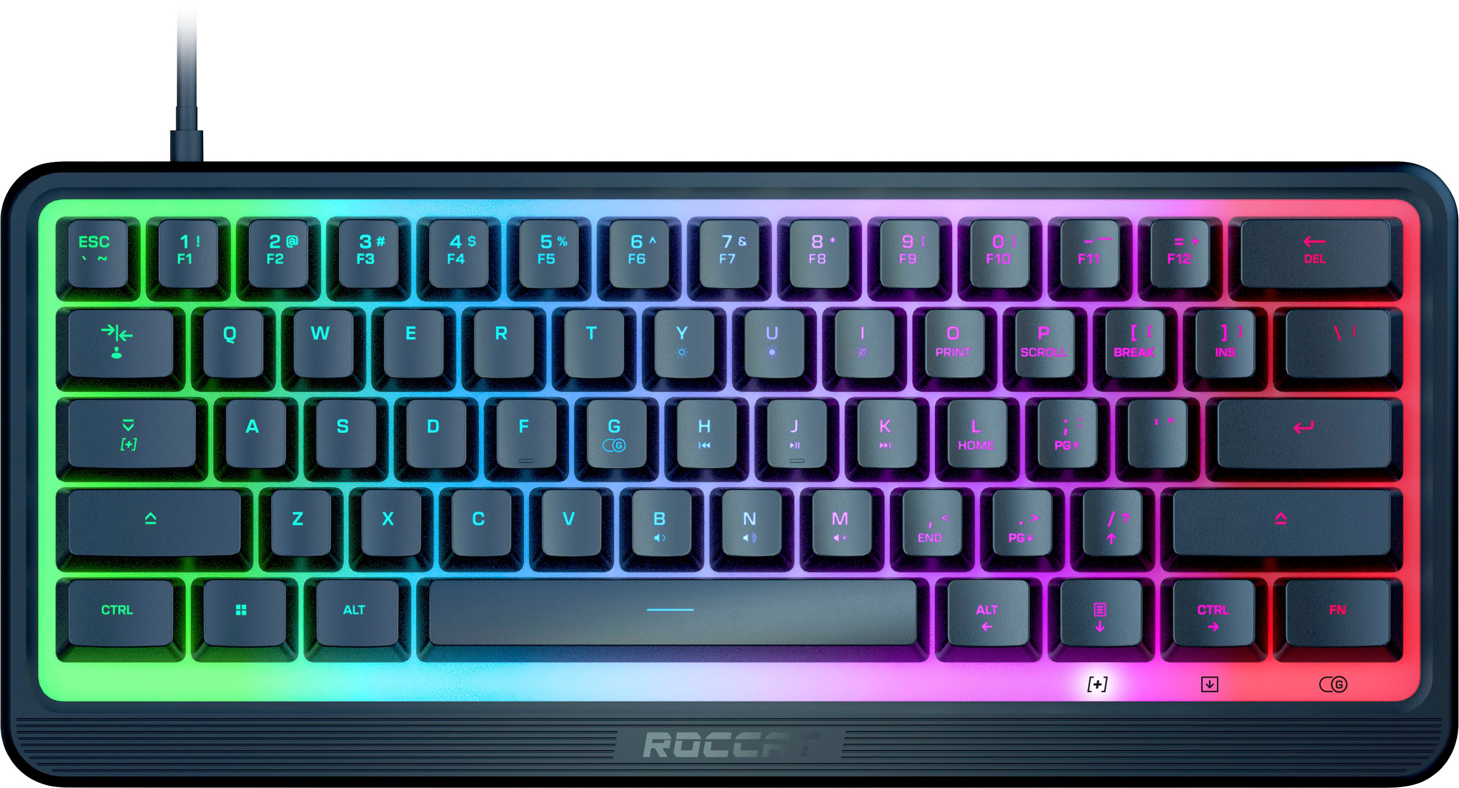 Black Best ROCCAT Gaming Buy RGB Wired Keyboard ROC-27-042 Magma Compact - lighting with Membrane Mini 60%