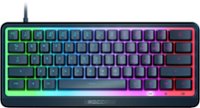 Front. ROCCAT - Magma Mini 60% Compact Wired Membrane Gaming Keyboard with RGB lighting - Black.