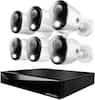 Front. Night Owl - 12 Channel 6 Camera Wired 4K 2TB DVR Security System - White.
