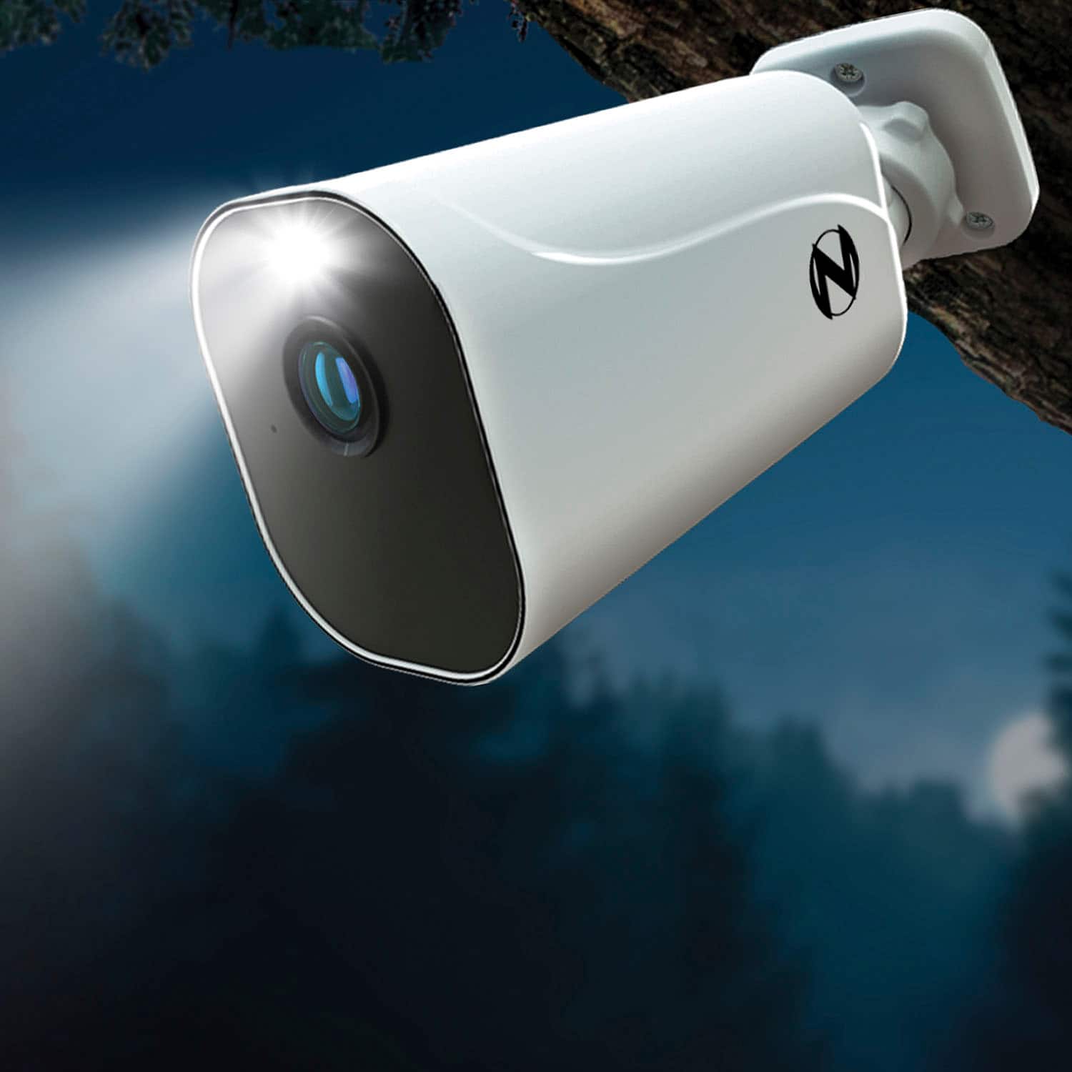 Alt View 12. Night Owl - 10 Channel 4 Camera Wire Free 1080p 1TB NVR Security System - White.