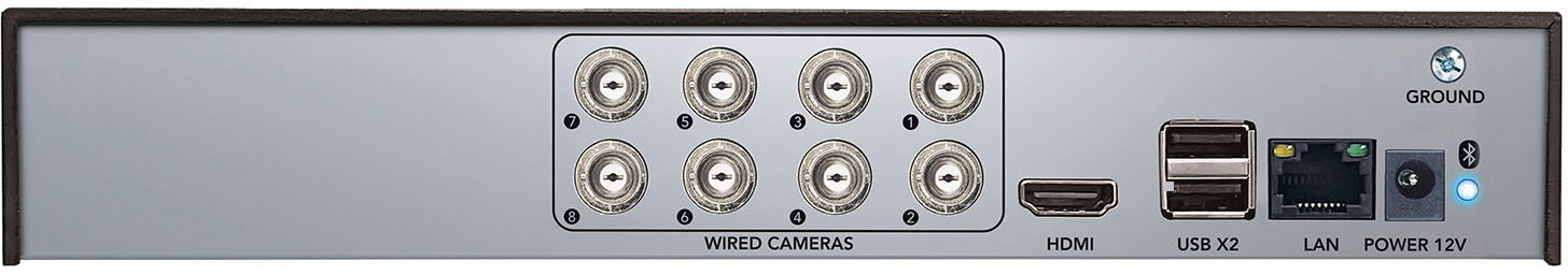 Angle View: Night Owl - 12 Channel 8 Camera Wired 2K 1TB DVR Security System with 2-way Audio - White