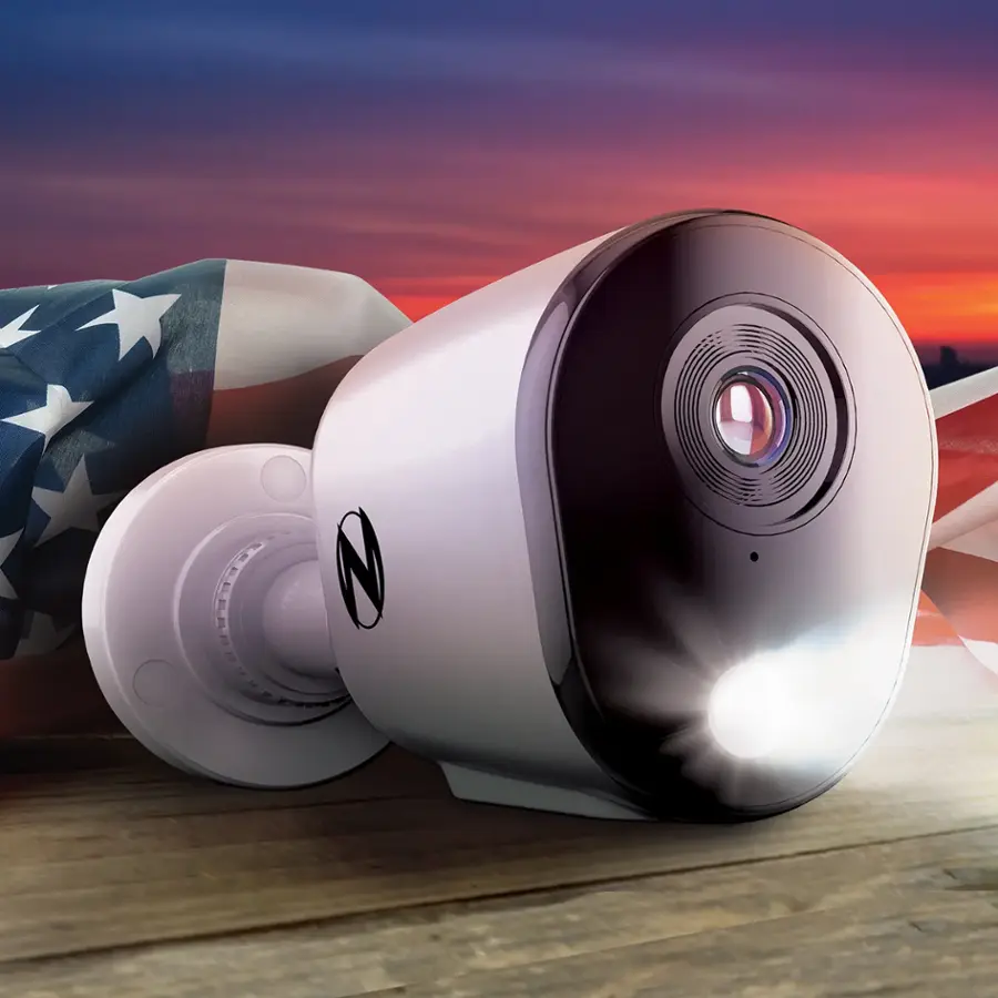 Alt View 39. Night Owl - 12 Channel 8 Camera Wired 2K 1TB DVR Security System with 2-way Audio - White.