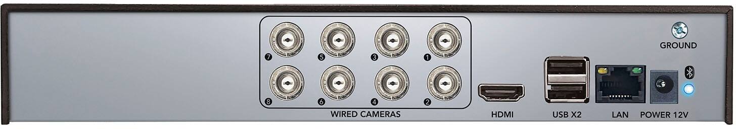 Left. Night Owl - 12 Channel 4 Camera Wired 2K 1TB DVR Security System with 2-way Audio - White.