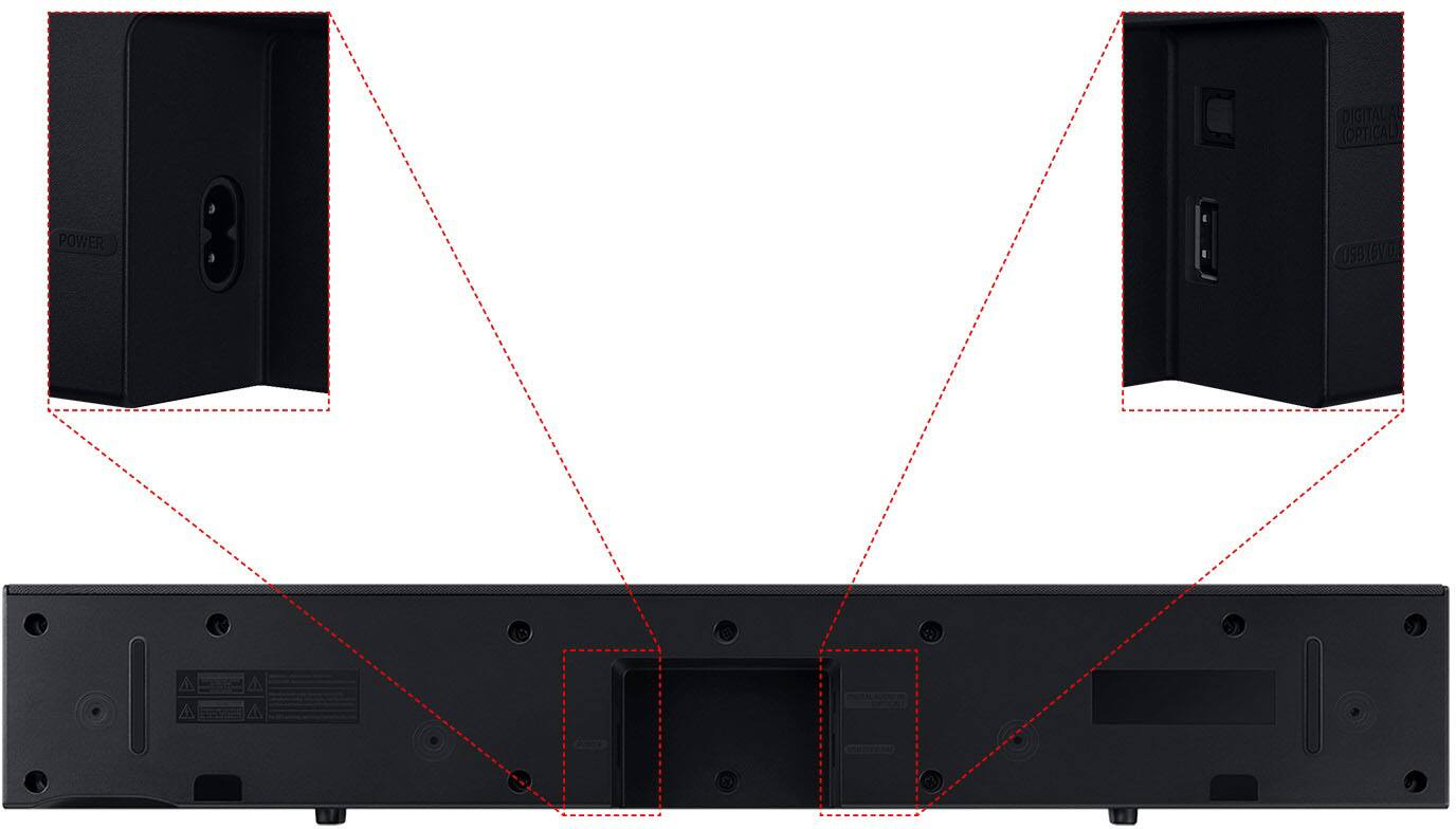 Alt View 18. Samsung - HW-C400/ZA 2.0 Channel C-Series Soundbar with Built-in Woofer - Black.