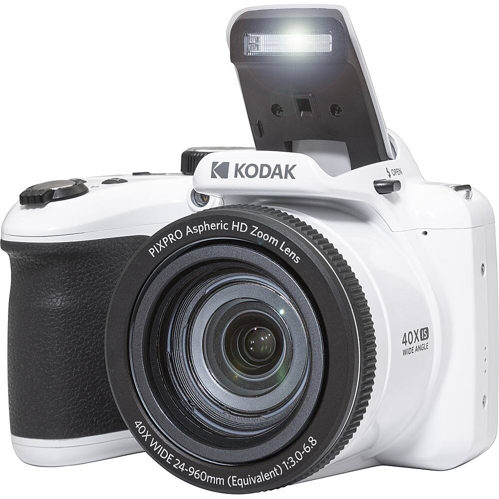 Alt View 16. Kodak - PIXPRO AZ405 20.7 Megapixel Compact Camera - White.