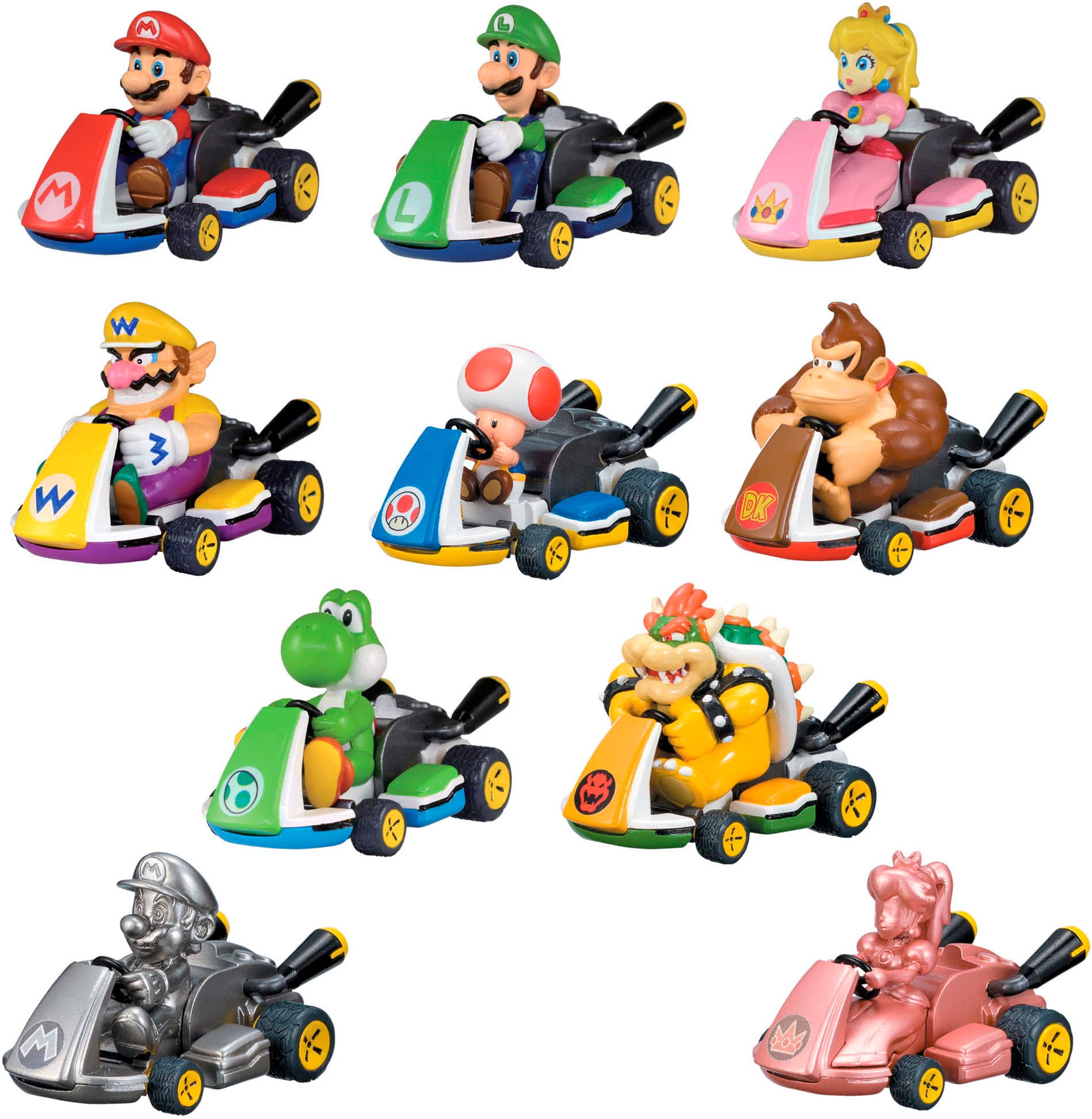 Alt View 11. TOMY - Mario Kart Pull Back Racers.