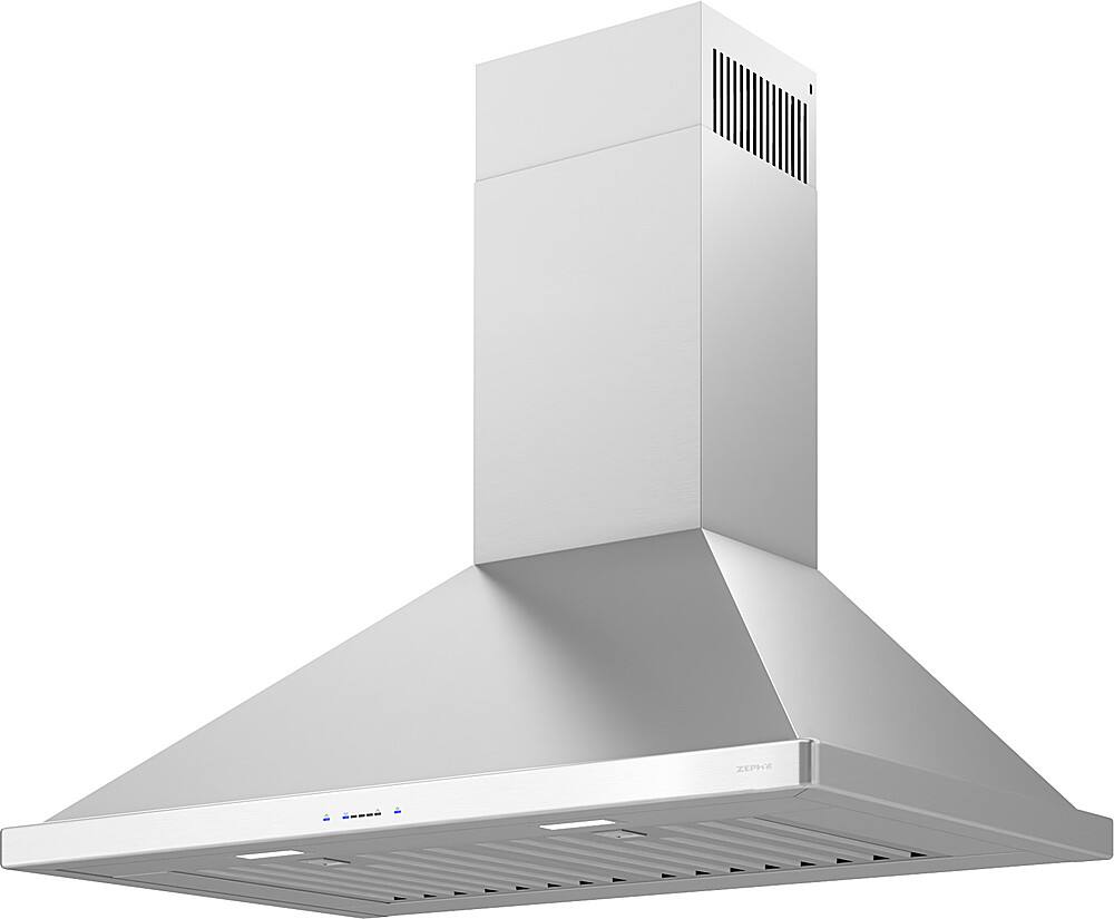 Angle. Zephyr - Siena Energy Star 36 in. 400 CFM External Wall Mount Range Hood - Stainless steel.