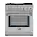 Front. Forno Appliances - Lazio Alta Qualita 4.62 Cu. Ft. Freestanding Dual Fuel Range with Convection Oven - Stainless Steel.