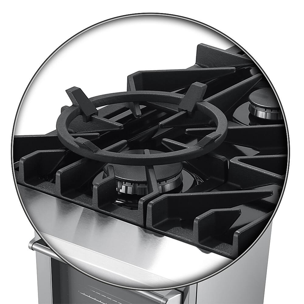 Alt View 13. Forno Appliances - Lazio Alta Qualita 4.62 Cu. Ft. Freestanding Dual Fuel Range with Convection Oven - Stainless Steel.