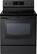 Front. Samsung - 30" Self-Cleaning Freestanding Electric Convection Range - Black.