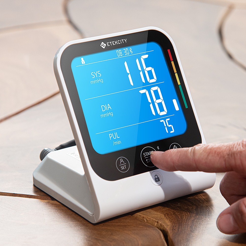 Blood Pressure Monitors - Package Etekcity Smart Blood Pressure Monitor and  Apex HR Smart Fitness Scale White - Best Buy