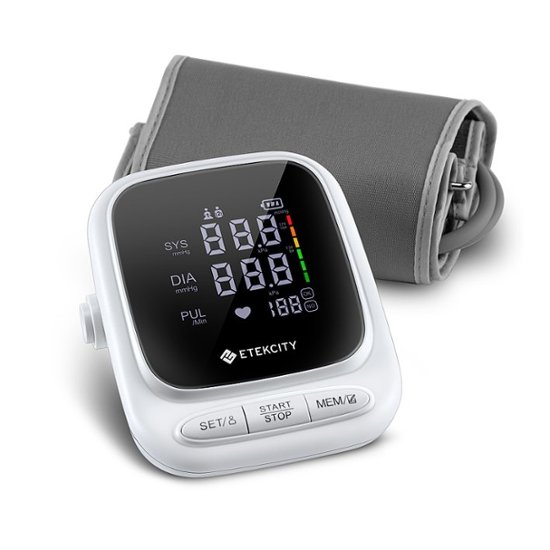 Front. Etekcity - Blood Pressure Monitor - White.