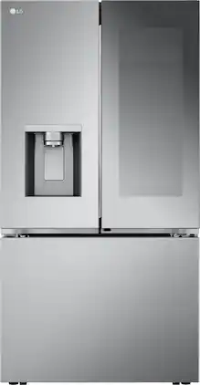 LG - Standard-Depth MAX 30.7 Cu. Ft. French Door-in-Door Smart Refrigerator with Craft Ice - Stainless Steel