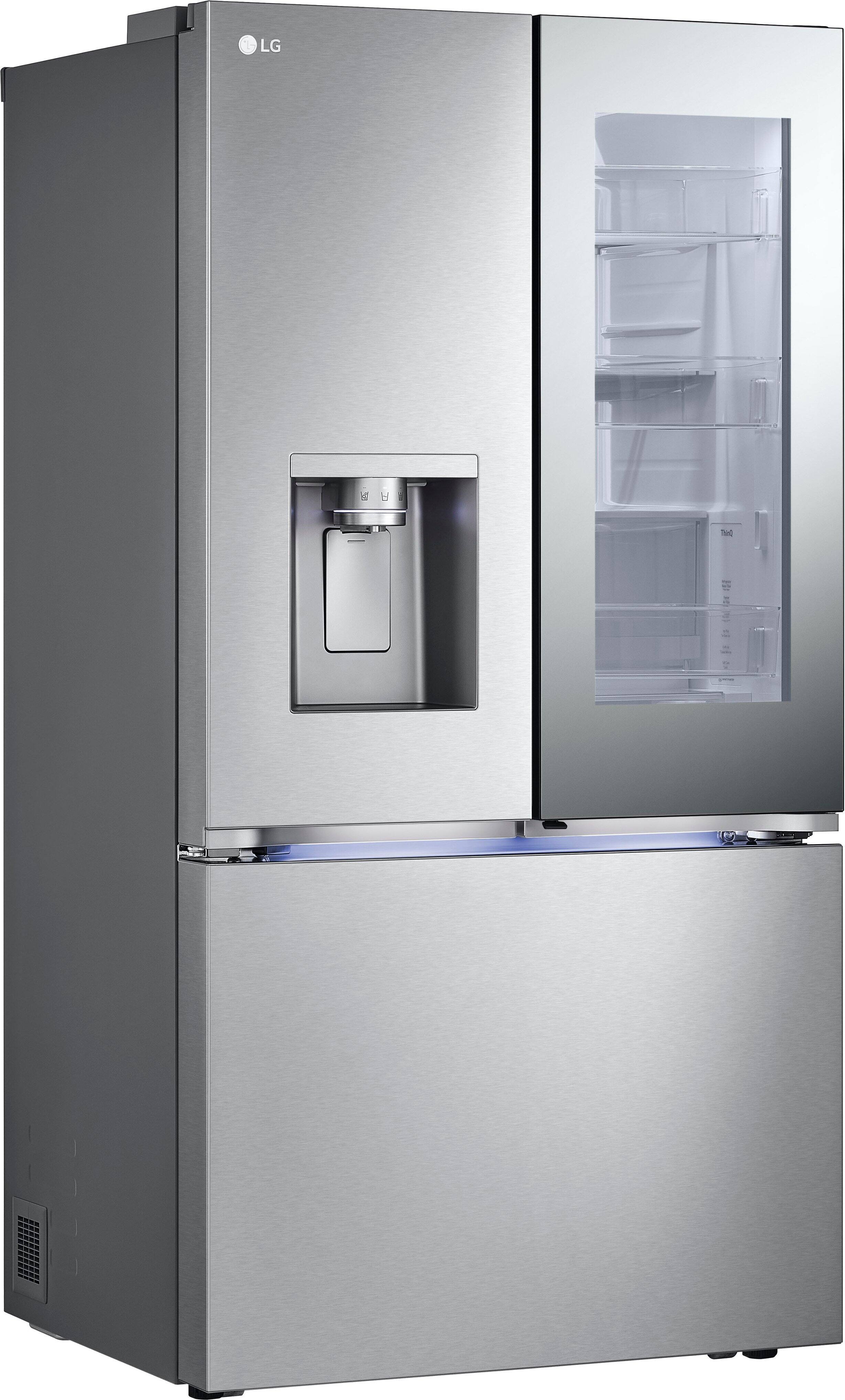 Alt View 13. LG - Standard-Depth MAX 30.7 Cu. Ft.  French Door Smart Refrigerator with InstaView - Stainless Steel.