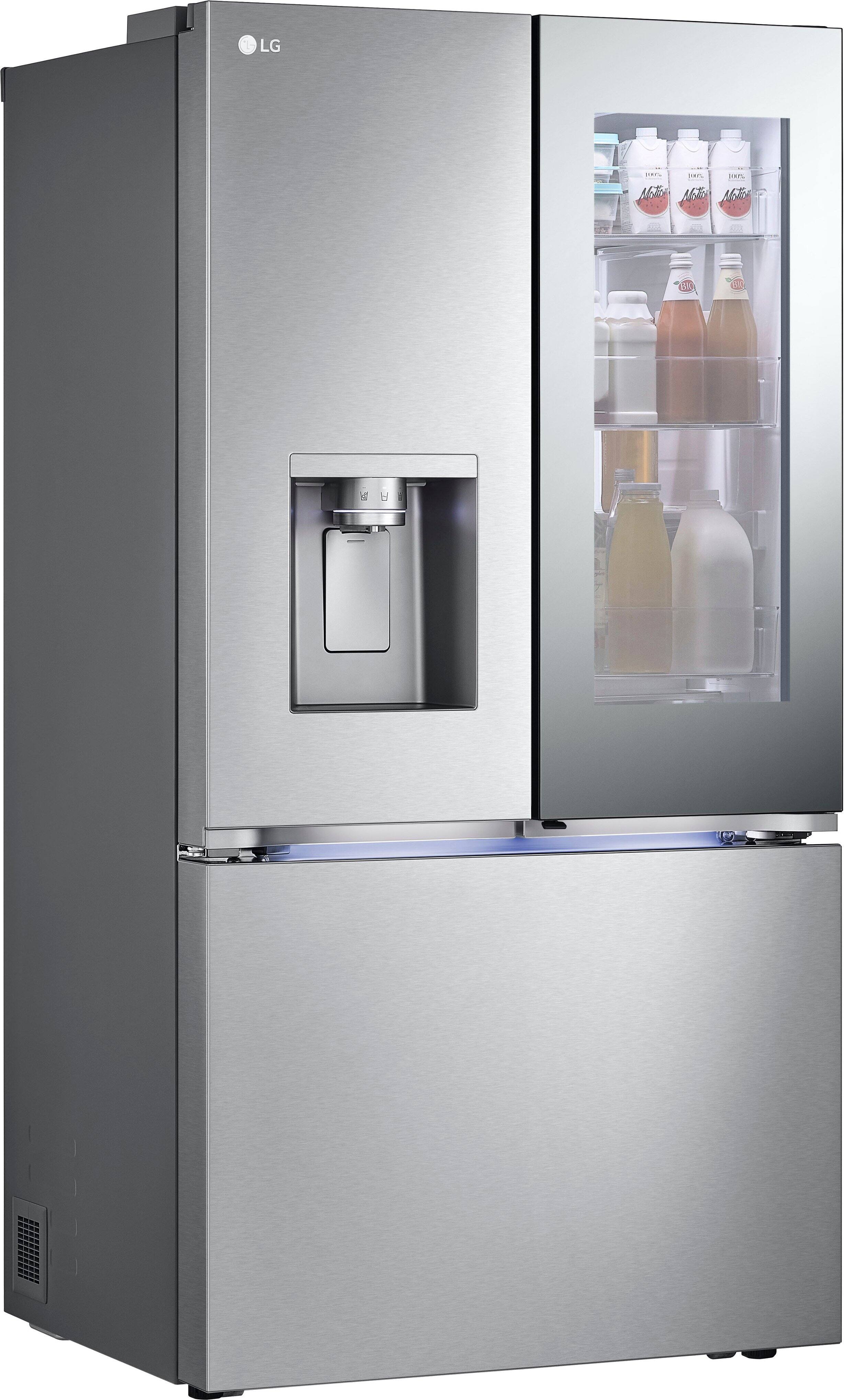 Alt View 14. LG - Standard-Depth MAX 30.7 Cu. Ft.  French Door Smart Refrigerator with InstaView - Stainless Steel.