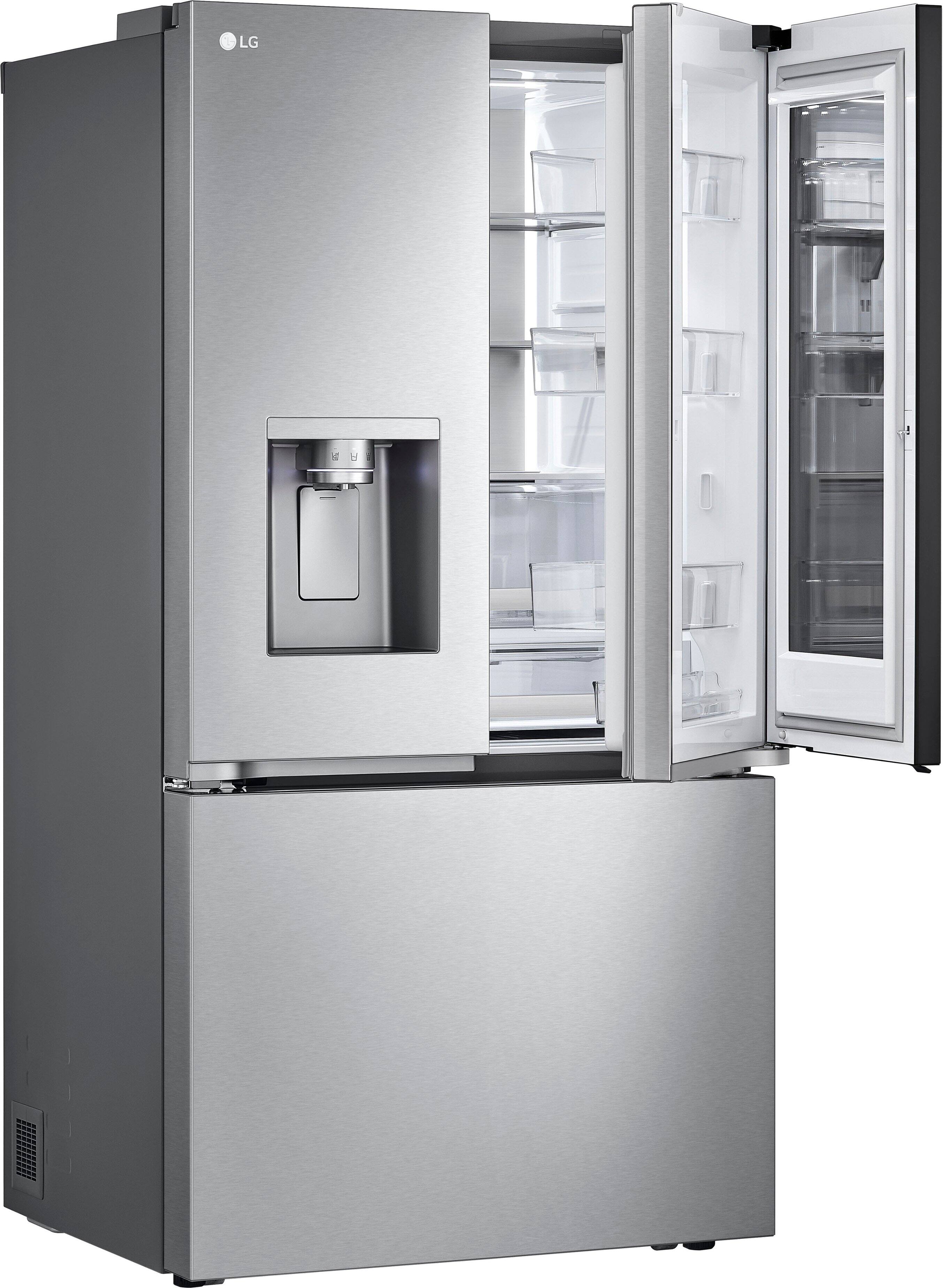 Alt View 15. LG - Standard-Depth MAX 30.7 Cu. Ft.  French Door Smart Refrigerator with InstaView - Stainless Steel.