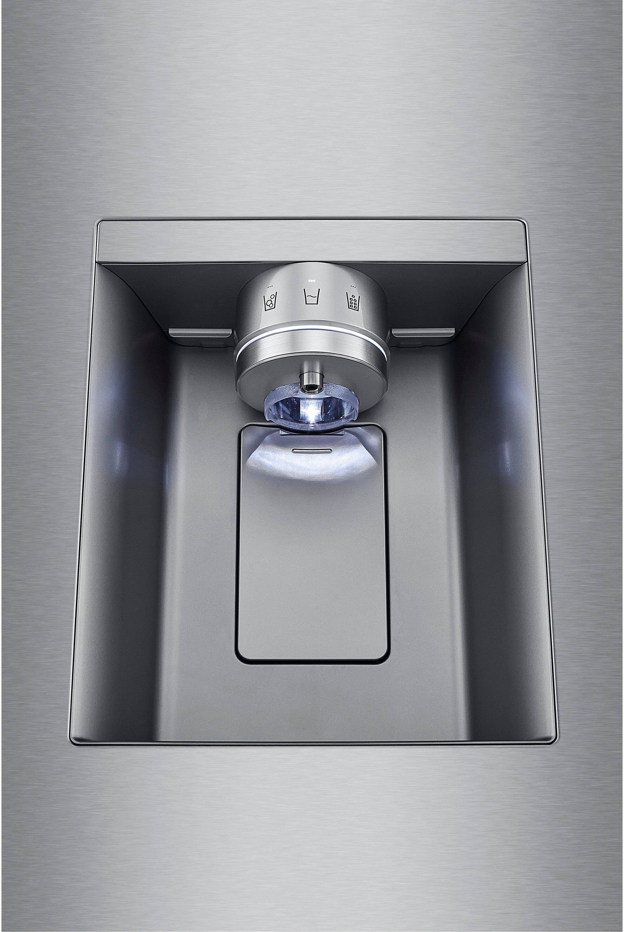 Alt View 24. LG - Standard-Depth MAX 30.7 Cu. Ft.  French Door Smart Refrigerator with InstaView - Stainless Steel.