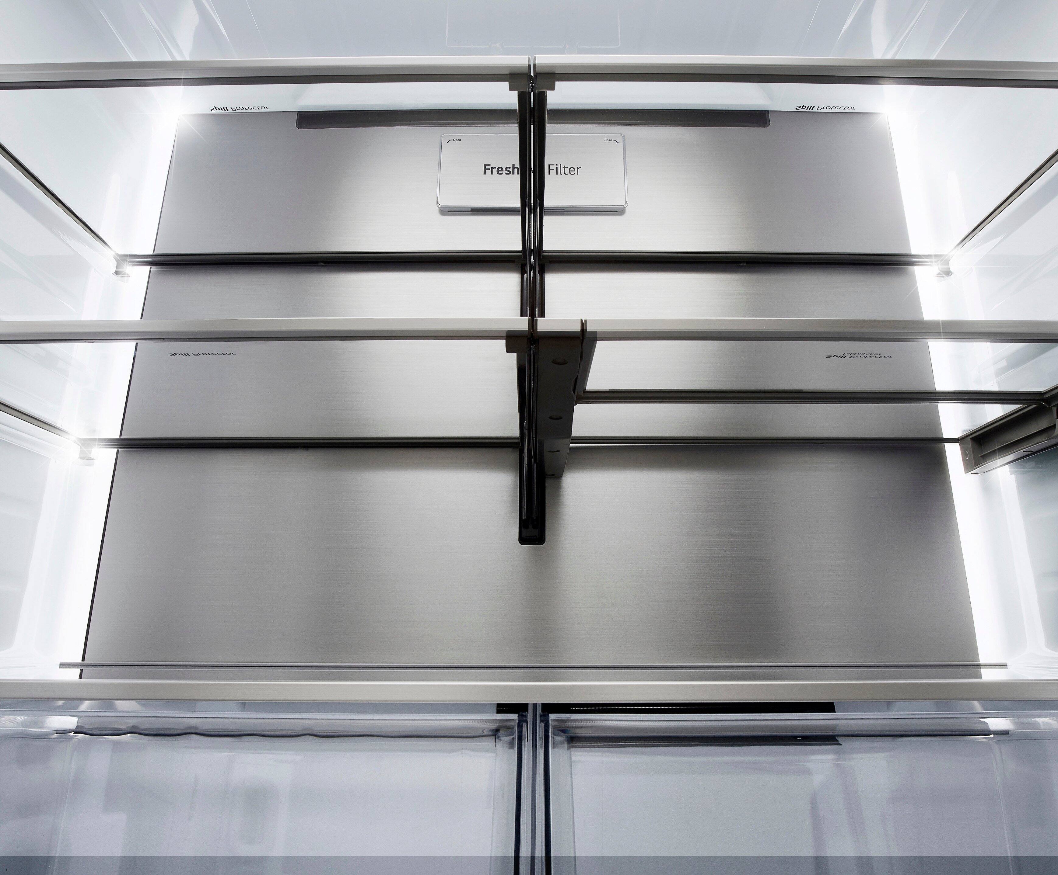 Alt View 27. LG - Standard-Depth MAX 30.7 Cu. Ft.  French Door Smart Refrigerator with InstaView - Stainless Steel.