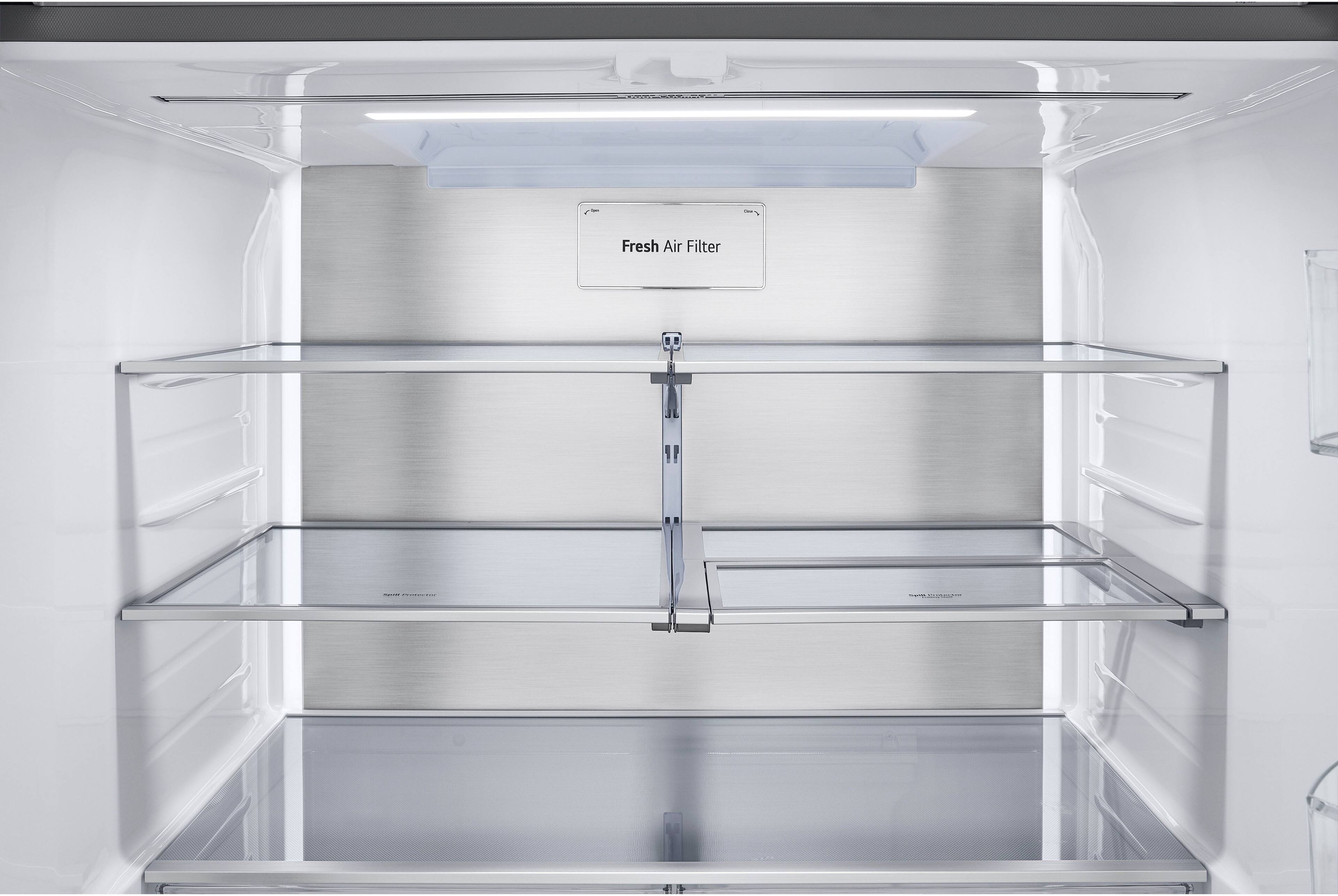 Alt View 29. LG - Standard-Depth MAX 30.7 Cu. Ft.  French Door Smart Refrigerator with InstaView - Stainless Steel.