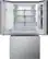 Alt View 2. LG - Standard-Depth MAX 30.7 Cu. Ft. French Door Smart Refrigerator with InstaView - Stainless Steel.
