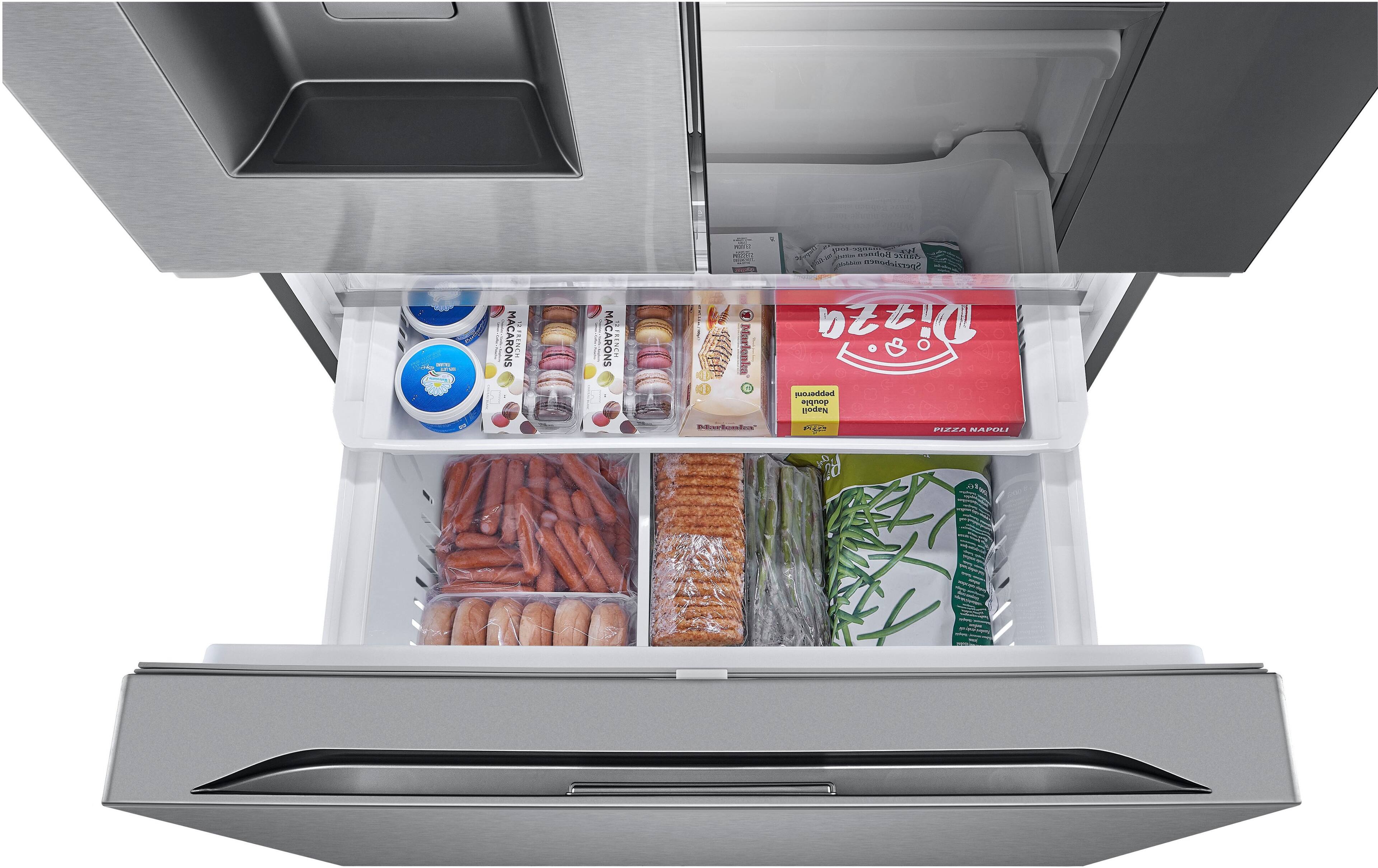 Alt View 39. LG - Standard-Depth MAX 30.7 Cu. Ft.  French Door Smart Refrigerator with InstaView - Stainless Steel.
