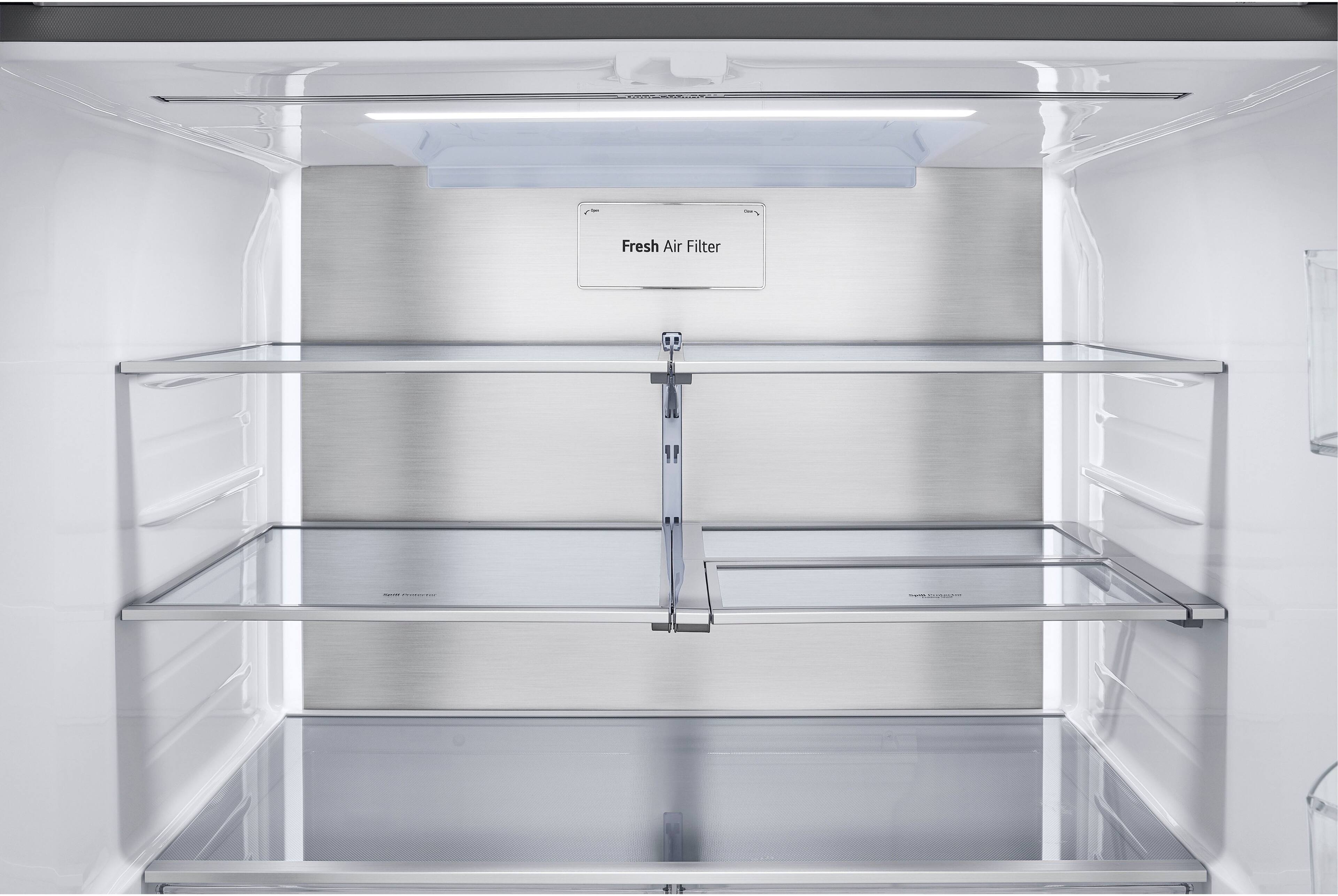 Alt View 18. LG - Standard-Depth MAX 30.7 Cu. Ft. French Door Smart Refrigerator with Tall Ice and Water Dispenser - Stainless Steel.