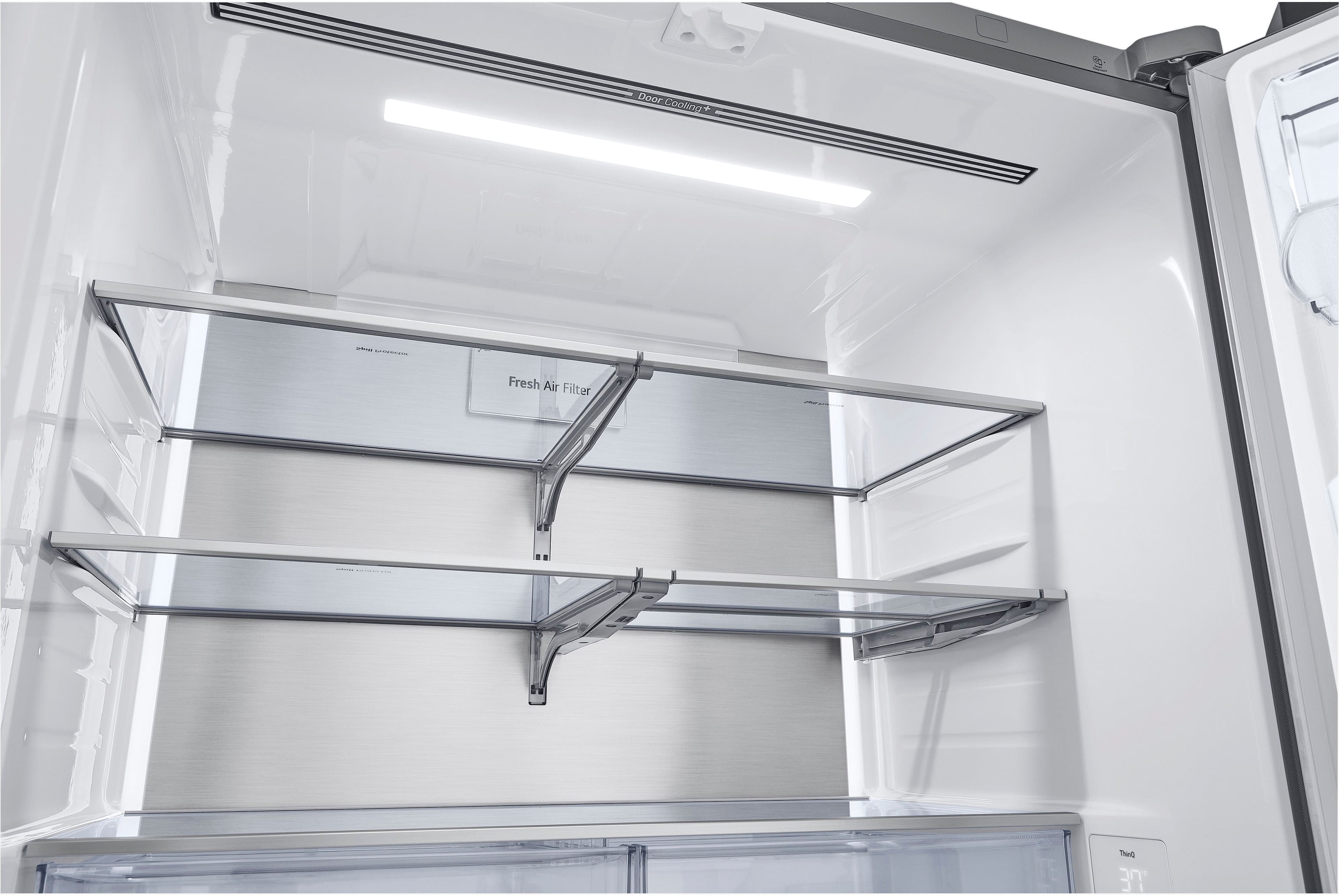 Alt View 19. LG - Standard-Depth MAX 30.7 Cu. Ft. French Door Smart Refrigerator with Tall Ice and Water Dispenser - Stainless Steel.