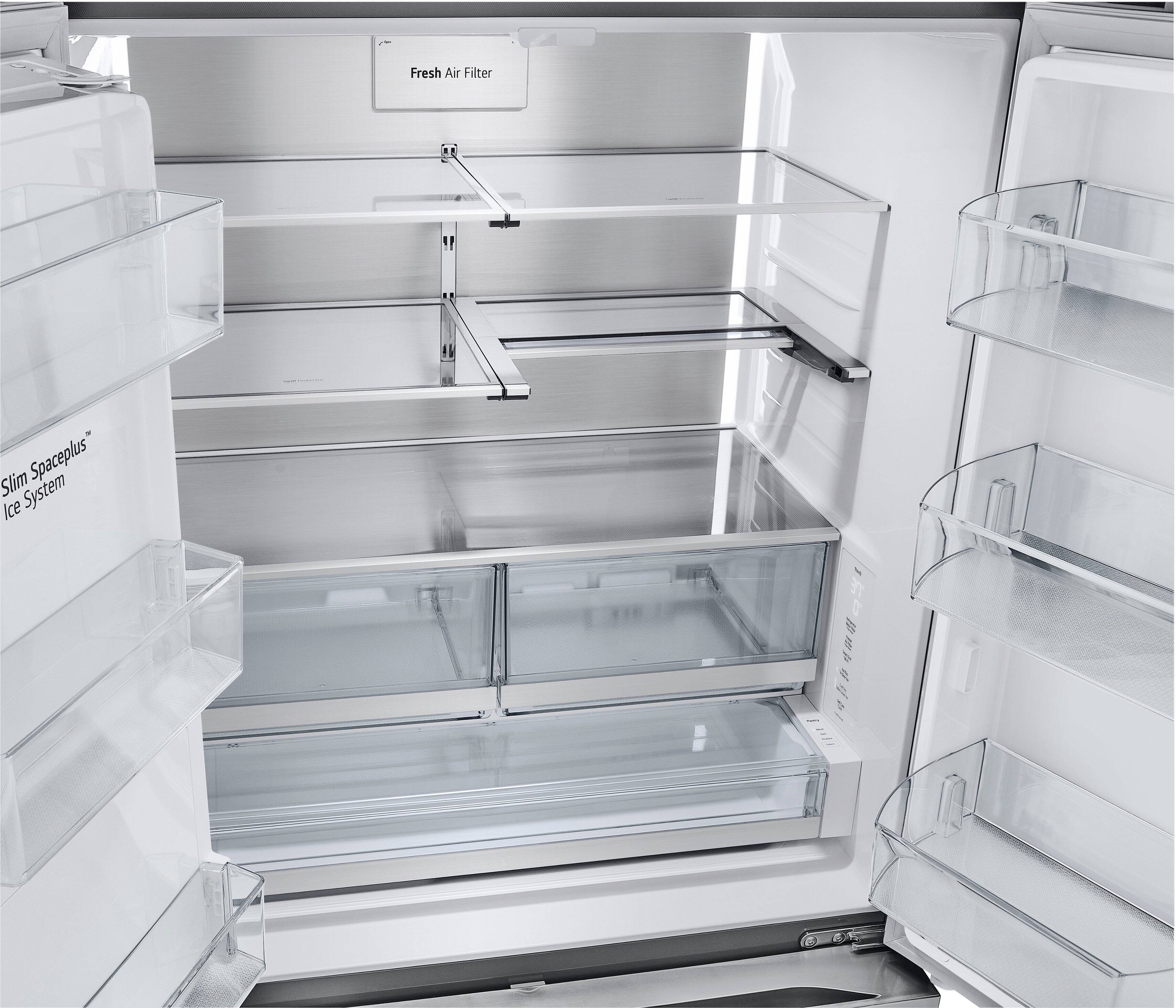 Alt View 22. LG - Standard-Depth MAX 30.7 Cu. Ft. French Door Smart Refrigerator with Tall Ice and Water Dispenser - Stainless Steel.