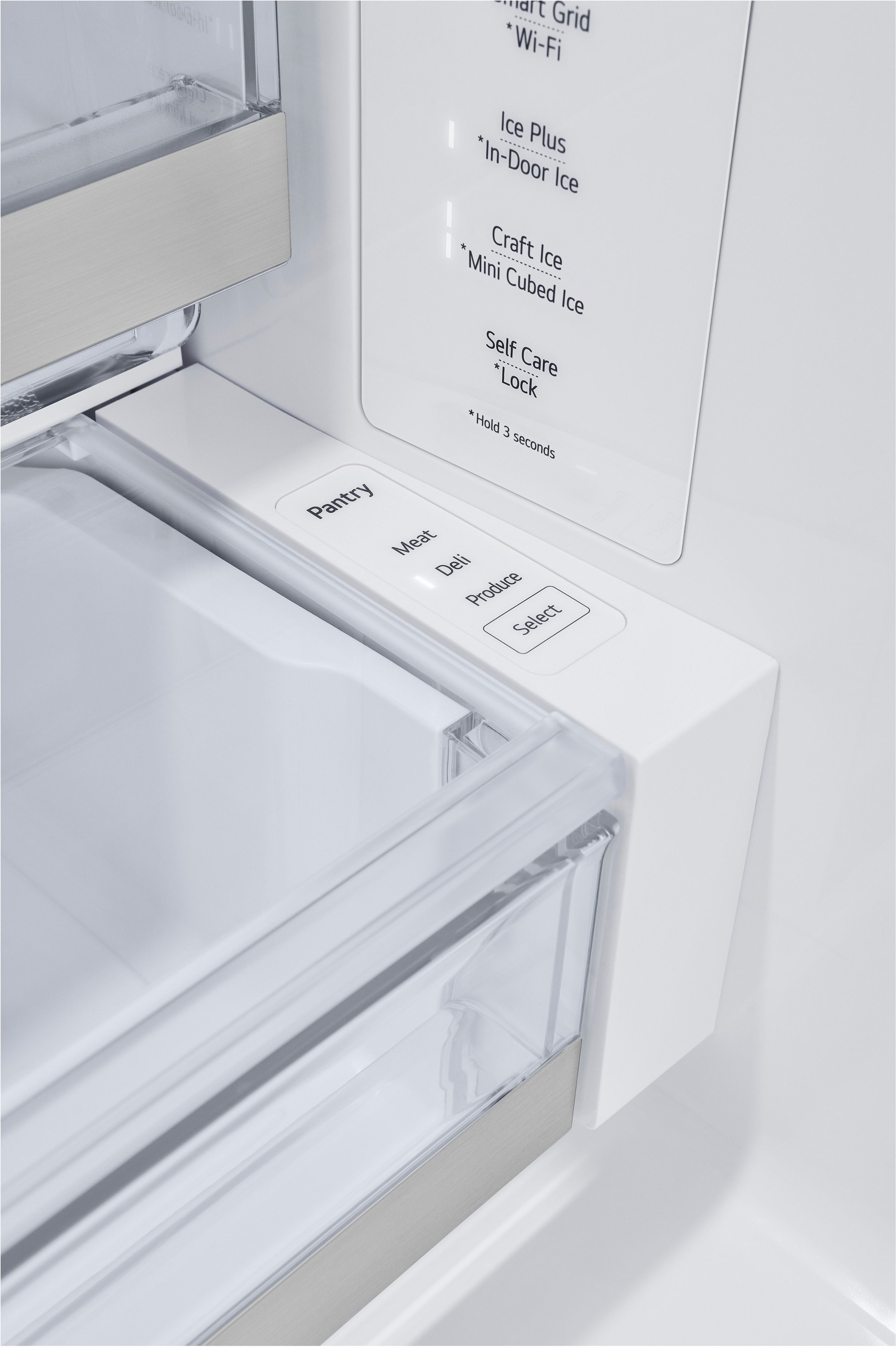 Alt View 24. LG - Standard-Depth MAX 30.7 Cu. Ft. French Door Smart Refrigerator with Tall Ice and Water Dispenser - Stainless Steel.