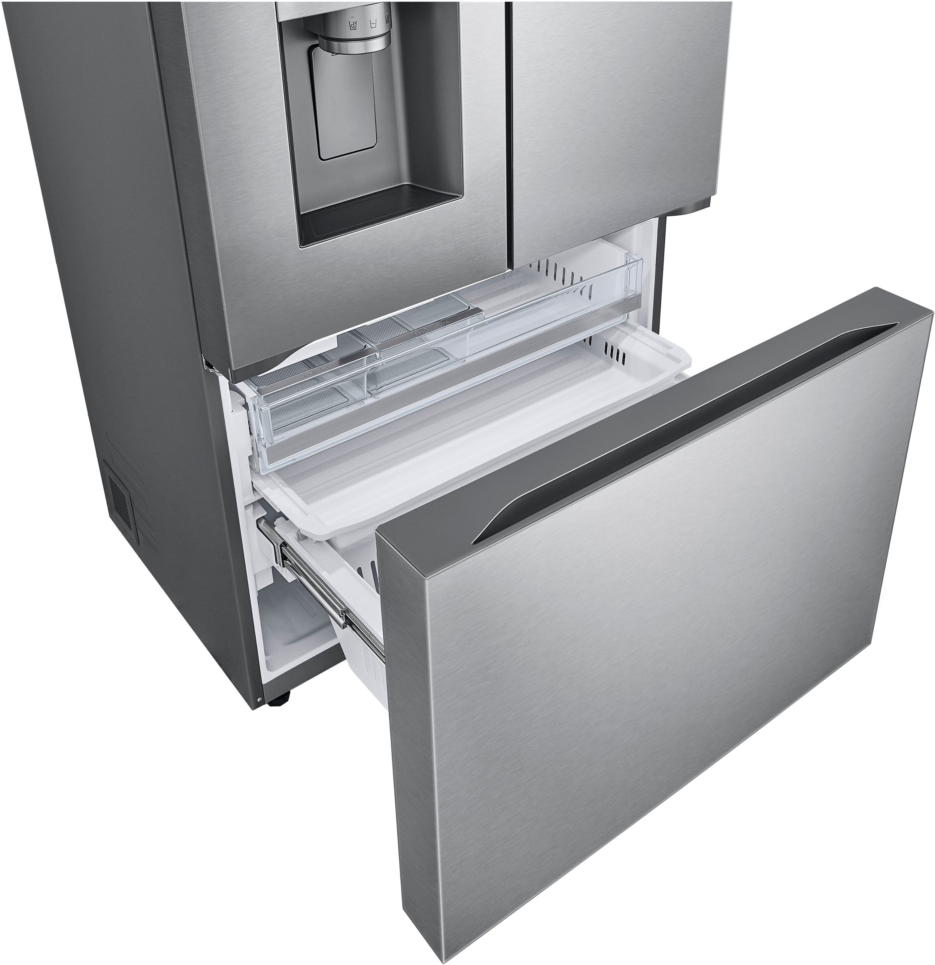 Alt View 27. LG - Standard-Depth MAX 30.7 Cu. Ft. French Door Smart Refrigerator with Tall Ice and Water Dispenser - Stainless Steel.