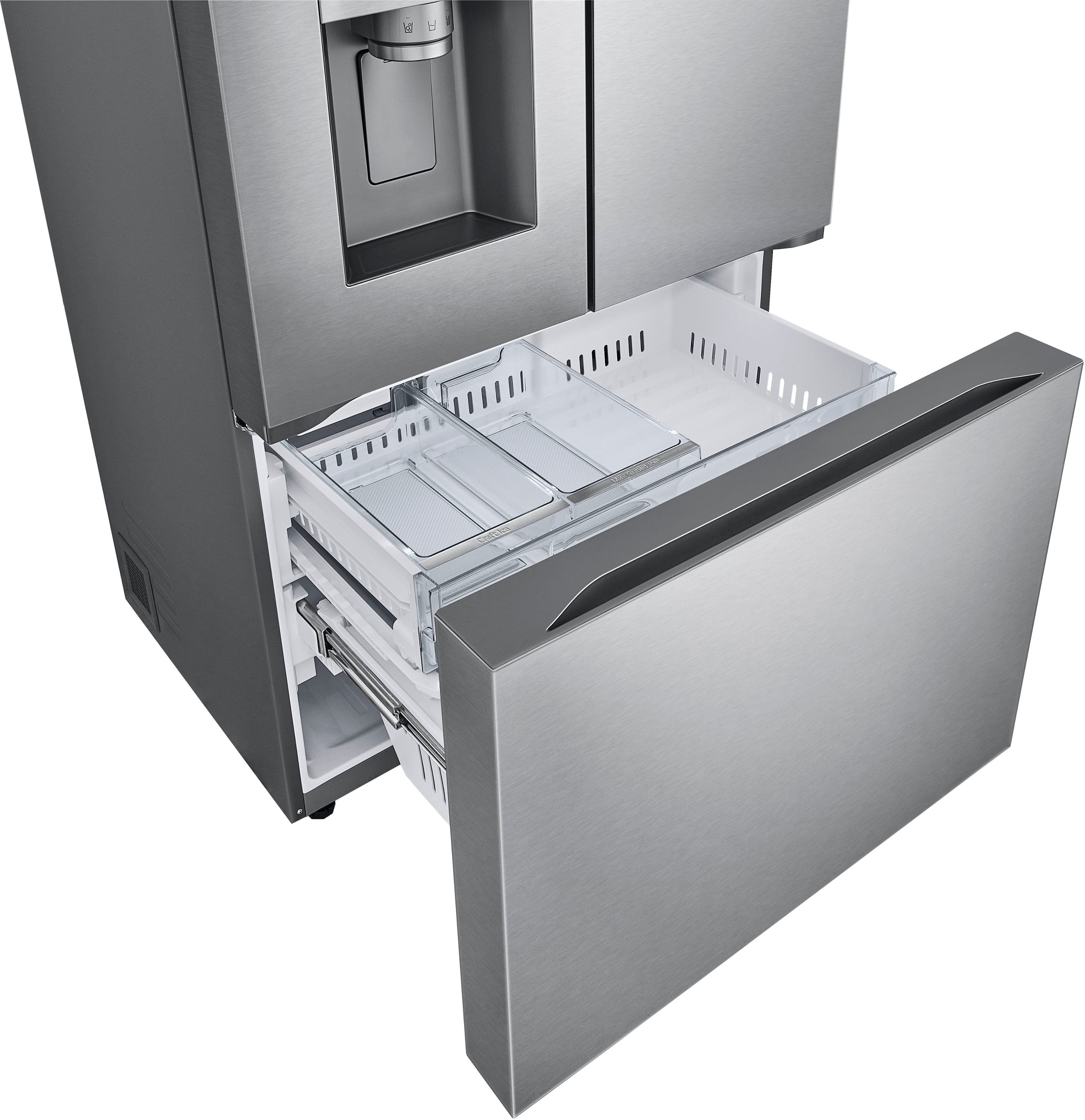 Alt View 28. LG - Standard-Depth MAX 30.7 Cu. Ft. French Door Smart Refrigerator with Tall Ice and Water Dispenser - Stainless Steel.