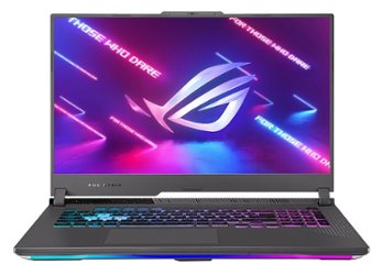 ASUS - ROG Strix G17 17.3” 240Hz Gaming Laptop QHD - AMD Ryzen 9 7945HX with 16GB Memory NVIDIA GeForce RTX 4060 - 1TB SSD - Eclipse Gray - Front_Zoom
